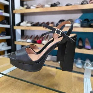 Vizzano Sandalias De Tacón Cuadrado Con Plataforma – Negro