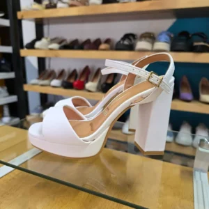 Vizzano Sandalias De Tacón Cuadrado Con Plataforma – Blanco