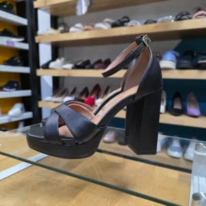 Vizzano Sandalia Tacón Cuadrado Con Plataforma – Negro