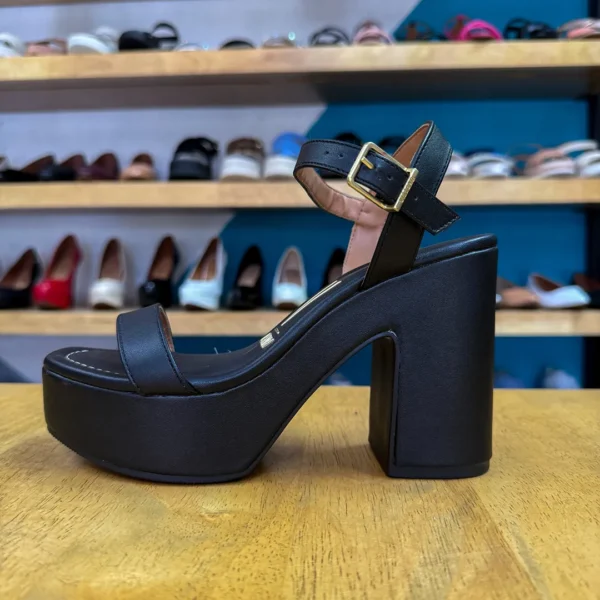 Vizzano Sandalia Tacón Cuadrado - Negro