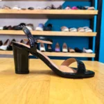 MODA SANDALIA TACÓN NEGRO CHAROL, foto 2