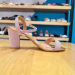 MODA SANDALIA TACÓN ORO ROSA CLARO, foto 2