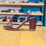 MODA SANDALIA TACÓN VINO, foto 2