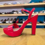 VIZZANO SANDALIA TACON CON PLATAFORMA ROJO CHAROL, foto 3
