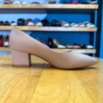 MODA TACÓN CUADRADO PUNTUDO BEIGE, foto 2