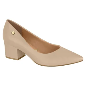 MODA TACÓN CUADRADO PUNTUDO BEIGE