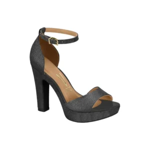VIZZANO SANDALIA TACON CON PLATAFORMA NEGRO BRILLANTE