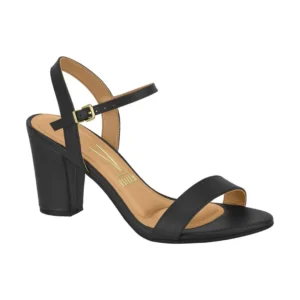 MODA SANDALIA TACÓN NEGRO