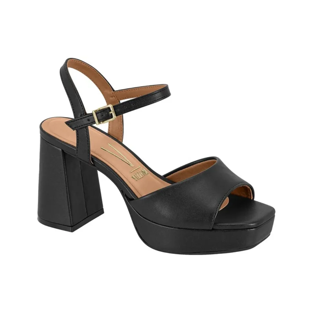 Vizzano Sandalia Tacon Alto Con Plataforma – Negro