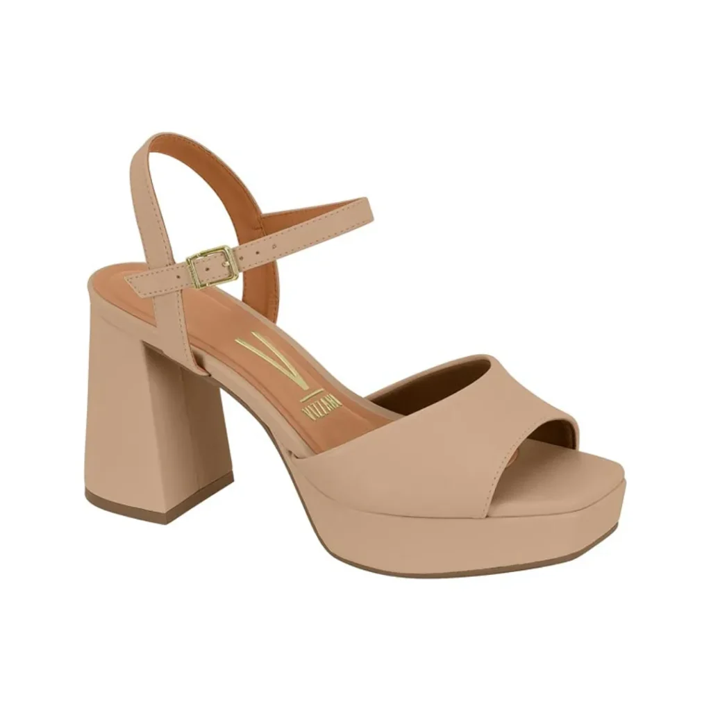 Vizzano Sandalia Tacon Alto Con Plataforma – Beige