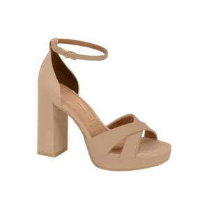 Vizzano Sandalia Tacón Cuadrado Con Plataforma - Beige