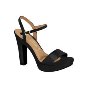 VIZZANO SANDALIA TACON CON PLATAFORMA NEGRO CHAROL